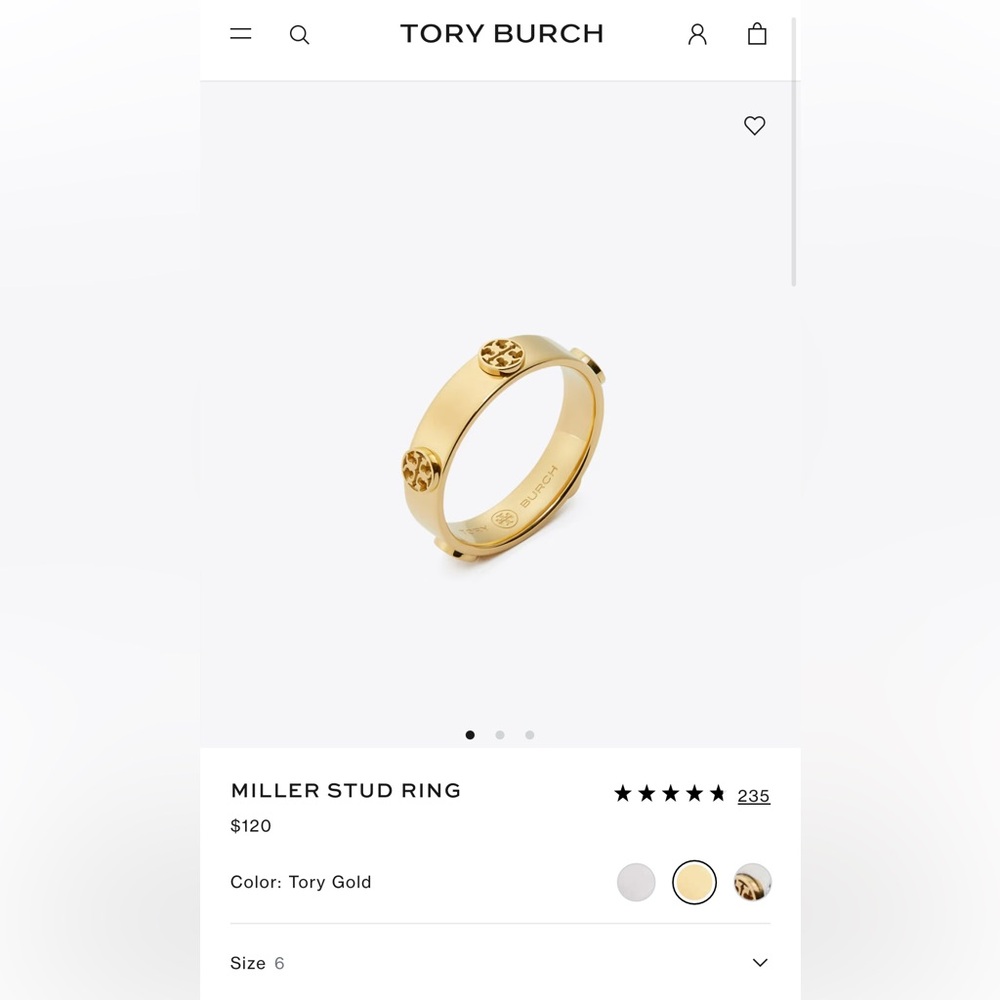 Tory Burch Gold Ring